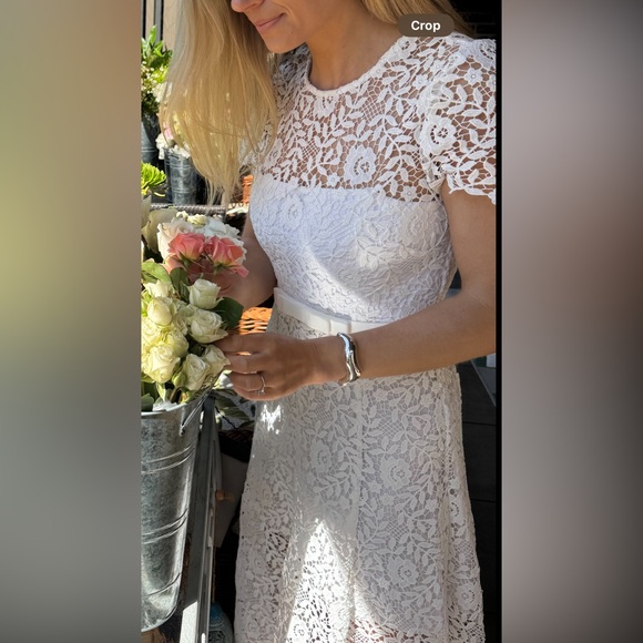 Self-Portrait “Short Sleeve Lace Midi Dress” - Picture 3 of 3